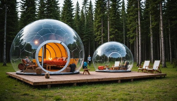 Séjournez dans une bulle transparente : l'expérience camping unique à découvrir