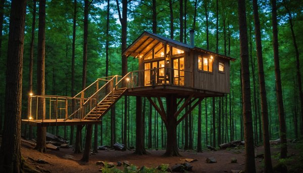 Les cabanes dans les arbres : une nuit perchée au cœur de la nature